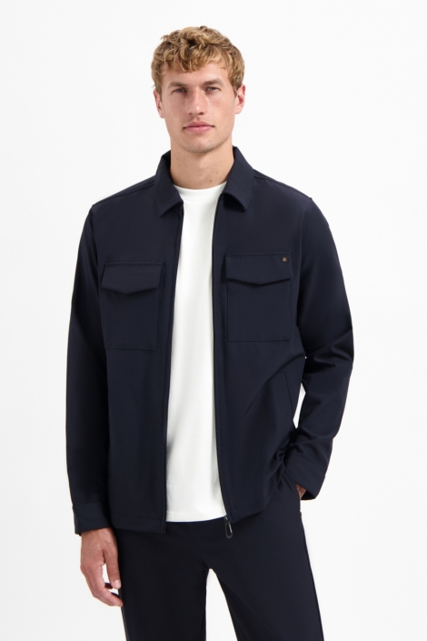 NO-EXCESS overshirt full zipper stretch sedoc